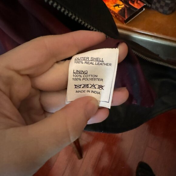 $1998 JOHN VARVATOS 2006-era Black Leather Jacket (size 48) - Picture 6 of 14